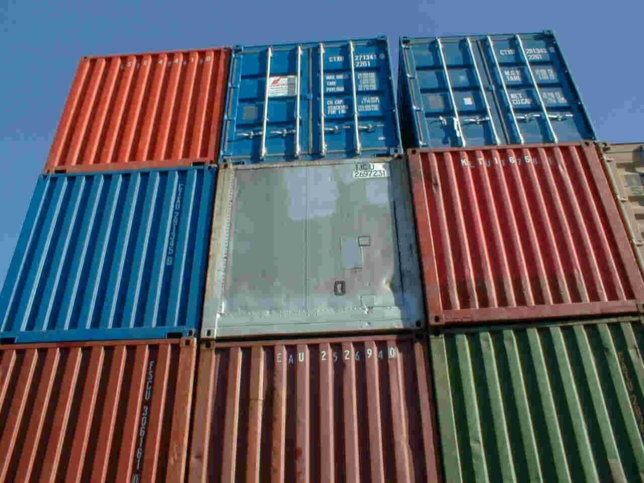 Billede af containerstak